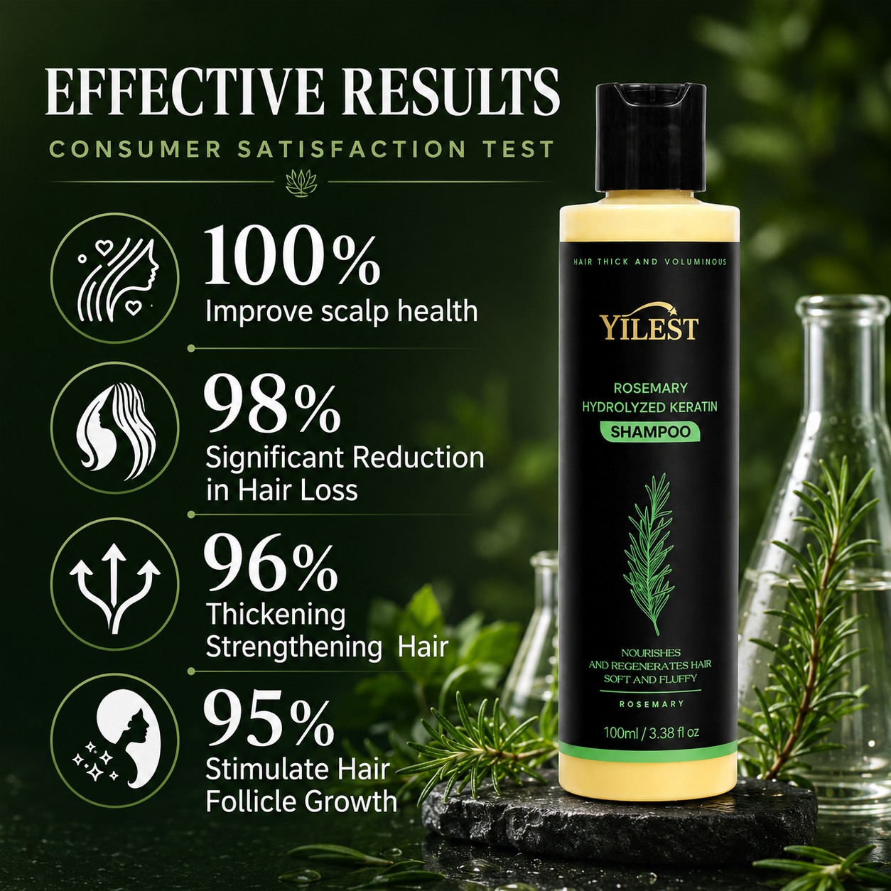 YILEST®- Rosemary Shampoo Hair Growth & Anti-Dandruff Treatment